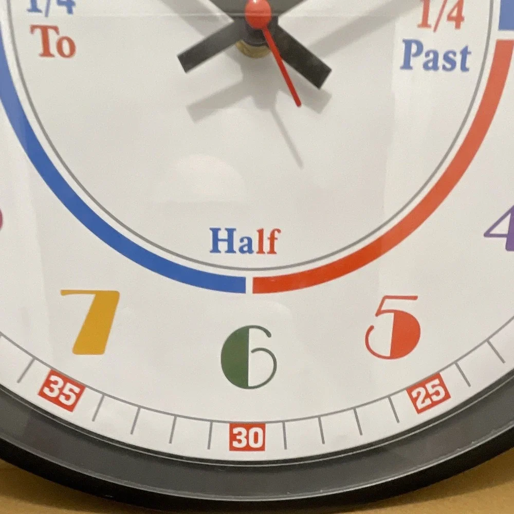 Clock kids learning teach children how to tell time